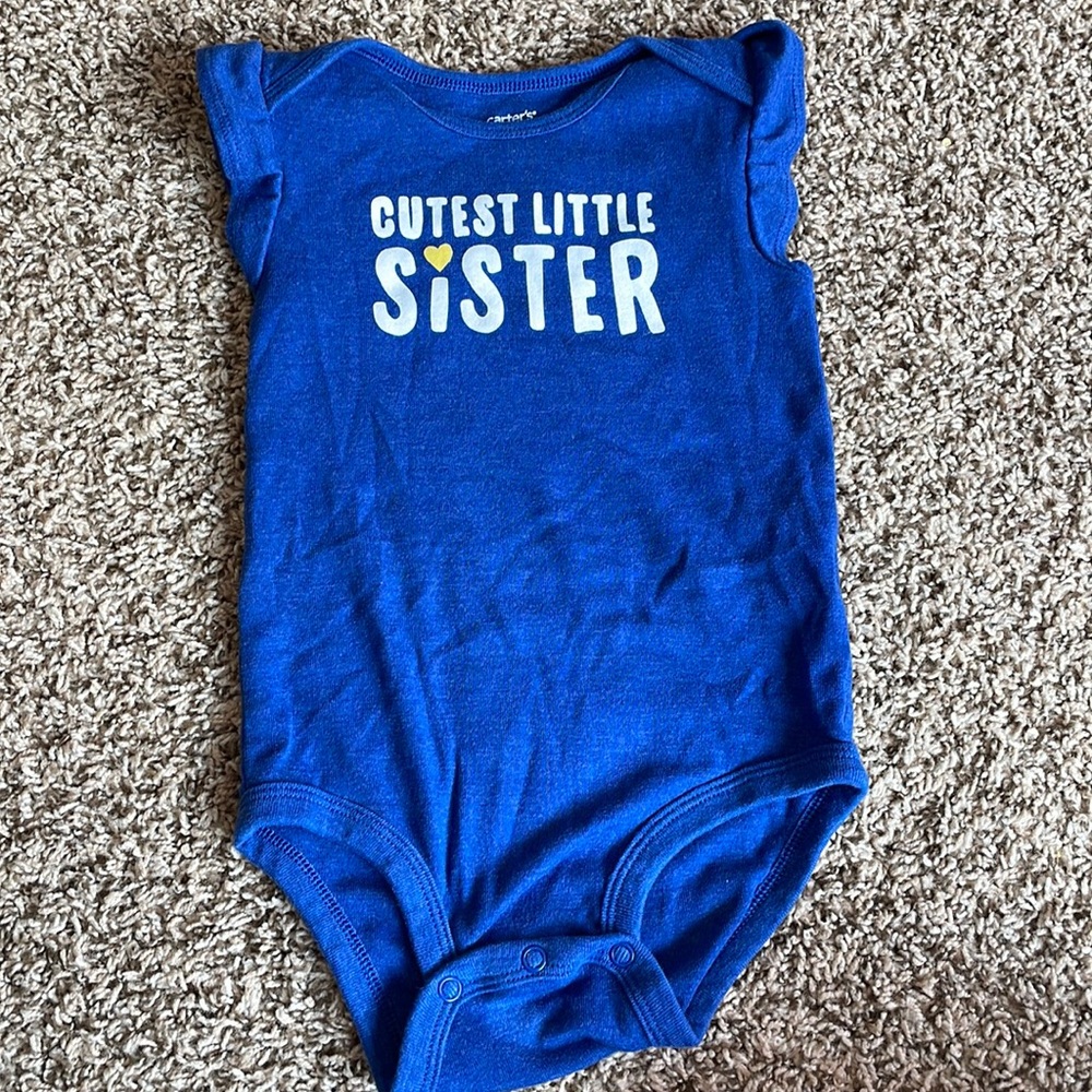 Carter’s Cutest Little Sister Onesie
